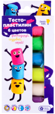 Тесто-пластилин 6 цв GENIO KIDS-ART ТА1090