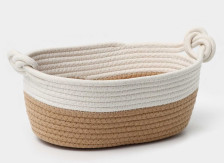 Корзина ручного плетения Вега бежевый 32х22х13 см 