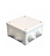 Коробка разветвительная открытой установки 85х85х45 130112 крышка на винтах 7г/вводов