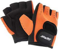 Перчатки для фитнеса STARFIT SU-107 оранжевый/черный XL