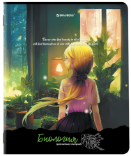 Тетрадь предметная 48 л Brauberg ANIME GIRLS Биология