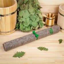 Лежак банный 600х1800 серый н/п "Банный рай"