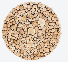 Панно из можжевельника D-100 см ЛБ