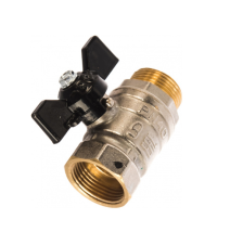 Кран шаровой для воды 3/4" г/ш бабочка Ру40 LD Pride