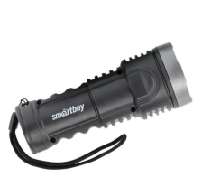 Smartbuy Фонарь ручной 3W LED + 3W COB 4 режима 3,7V 1000мАч micro-USB металл/пластик черный SBF-13-В
