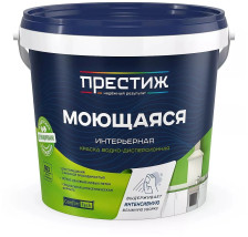 Краска моющая белая матовая (1,4л) Престиж