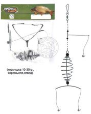 Снасть карповая 3 крючка 20гр, коромысло №6 14408