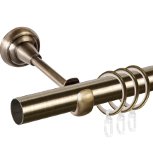 Карниз Грейс 1-рядный D19 (труба гладкая) Антик 3,0м