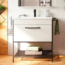 Тумба с раковиной Бруклин -75 дуб крафт (75х48х85)