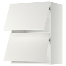 Шкаф навесной кухонный 600х300х720 мм горизонтального открывания Латте Белый