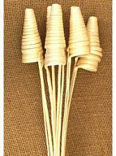 Ветки декор Cane Cone 62-65cм 6шт желтые 