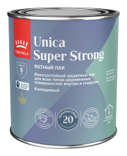 Лак яхтный Unica Super 20 полуматовый (0,9л) TIKKURILA / TIKKIVALA