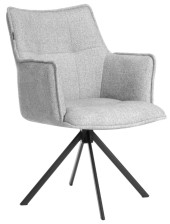 Кресло Lutz [опора 360, велюр/букле, светло-серый]