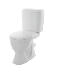 Унитаз Компакт Стандарт ЭКОНОМ белый с сиденьем, с арматурой