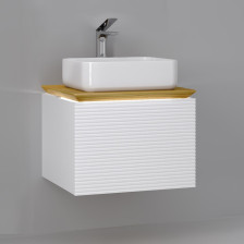 Тумба Karat -80 подвесная белая