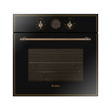 Духовка электрическая встраиваемая ЭДВ ДА 622-02 К83 (59,8х56,5х59,5см)(цвет:черный с рисунком "ретро")
