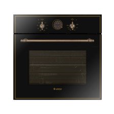 Духовка электрическая встраиваемая ЭДВ ДА 622-02 К83 (59,8х56,5х59,5см)(цвет:черный с рисунком "ретро")