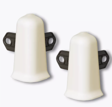 Угол наружный Идеал Деконика кремово-белый с кронштейном 55 мм