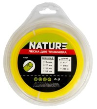 Леска для триммера NATURE круг 2.7мм 30м 