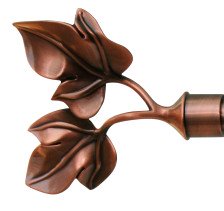 Наконечник DIY 16 мм Листочки Медь антик 400