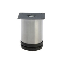 Опора мебельная регулируемая d 50 h 80 сатин 