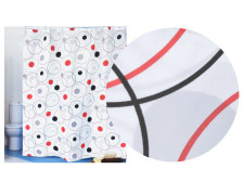 Штора для ванной комнаты 180х200см MIRANDA Wheels полиэстер MRD.01.L-4373