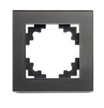 Рамка 1-м GFR00-7001-06 графит Катрин