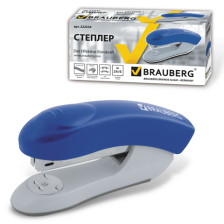 Степлер №24/6 до 25 л Brauberg Einkommen пластиковый корпус металлический механизм синий