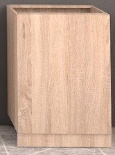 Стол кухонный под мойку 600х510х820 мм без столешницы левый/правый Дуб сонома светлый