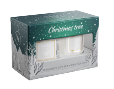 Набор ароматический диффузор + свеча Новогодняя елка BAGO HOME
