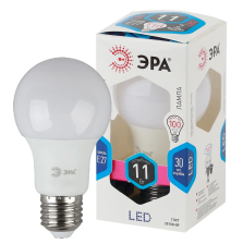 Лампа светодиодная Е27 11W/4000 А60 (груша) ЭРА