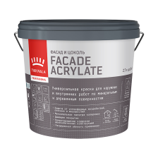 Краска для фасадов и интерьеров FACADE ACRYLATE А (2,7л) TIKKURILA / TIKKIVALA