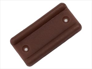 Подпятник 36х19мм коричневый
