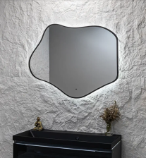 Зеркало Wendy BLACK-TX 800х1000 бесконтактный сенсор, гор/вер