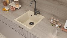 Мойка из искусственного камня 450х510 бежевый 17786/39