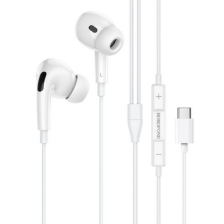 Наушники Borofone BM30 Pro, вакуумные, микрофон, 16 Ом, Type-C, 1.2 м, белые 7550700