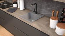 Мойка из искусственного камня 450х510 темно-серый 17791/39