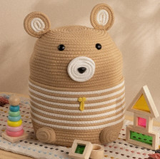 Корзина ручного плетения Медведь 25х26х41 см