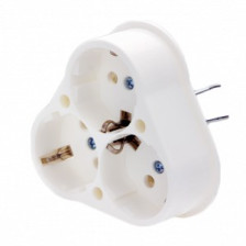 Розетка 3-м скрытой установки с заземляющим контактом 1003-А NE-AD 16А 250В