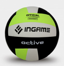 Мяч волейбольный Ingame Active IVB-101 черно-бело-зеленый