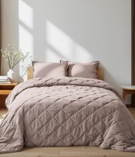 Покрывало велюр 260х240 Silk velvet светло-серый Этель