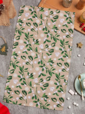 Полотенце рогожка 35х60 Доляна Frosty berries Бежевый