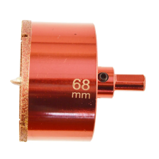 Коронка алмазная по керамограниту и мрамору 68мм Hardcore с центрирующим сверлом 154068