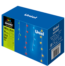 Гирлянда Uniel ULD-E2405-100/DTA RGB IP20 RAINBOW Радуга провод прозрачный 2,5м ш/к79330