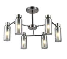 Люстра SR 74338/6 PEARL BL+SN NIKEL L690 x W690 x H380 6х40W E14 3кг