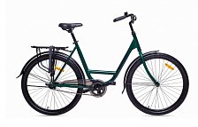 Велосипед городской Aist Tracker 1.0,1 скорость, стальная рама 19",зеленый ( 26")