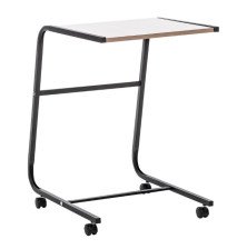 Стол подкатной Leset Айро 580х500х750 (каркас черный/шимо темный) 