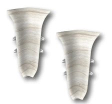 Угол внутренний Идеал Классик ясень белый 55 мм