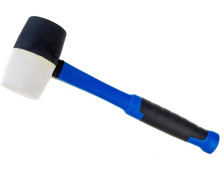 Киянка резиновая 680г черно-белая с фиберглас ручкой ЗУБР "ПРОФЕССИОНАЛ" 20532-680