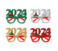 Очки новогодние 2024 год 27х11см 342-106